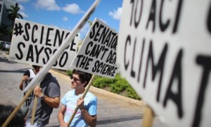 'We need some scientists to show social leadership, not just scientific leadership'. Photograph: Getty/Joe Raedle