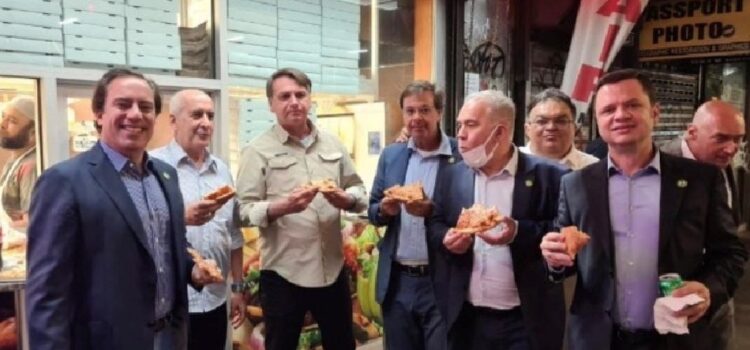 Brazil’s Bolsonaro having to eat pizza on New York sidewalk because he’s unvaccinated, ignore natural immunity